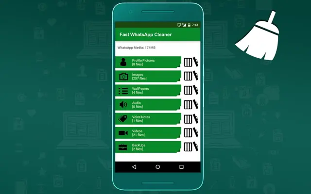 Fast WhatsApp Cleaner android App screenshot 0